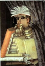 Arcimboldo, The Librarian, 1566, oil on canvas