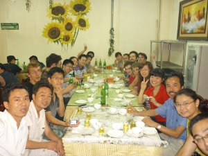 Dinner in Changchun during the France-China summer school 2011