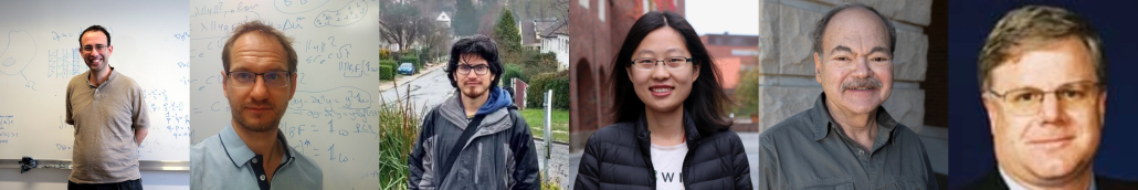 Photos of Max Fath, Nikita Simonov, David Garcia-Zelada, YuanYuan Xu, Edward Saff, Robert Womersley