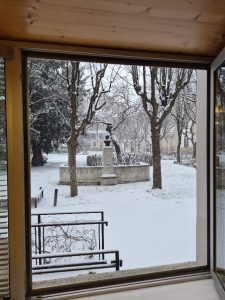 Photo de la cour Pasteur sous la neige
