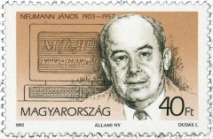 Postage stamp in honor of John von Neumann 